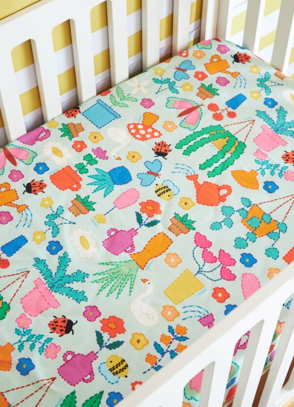 Lençol de Elástico Infantil - Quintal Bordado