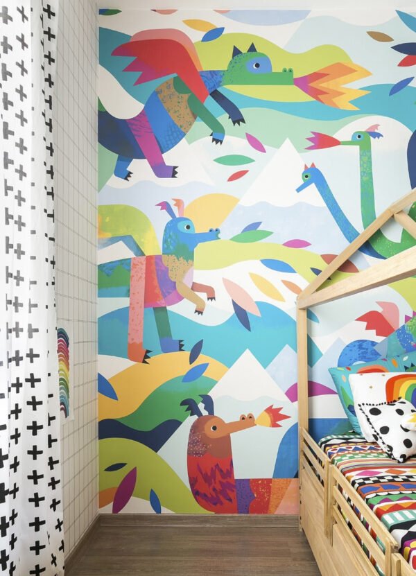 Papel de Parede Infantil Dragão - Painel - Image 3