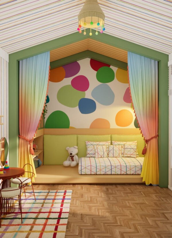 Papel de Parede Infantil Piscina de Bolinhas - Painel - Image 2